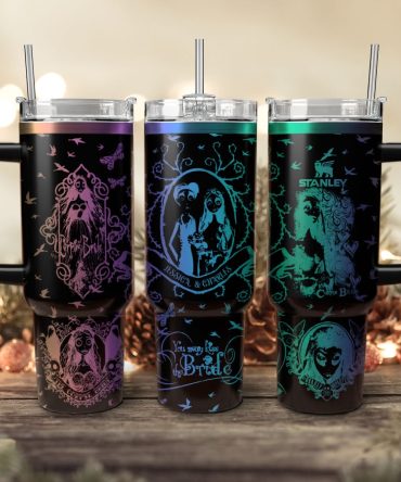 Corpse Bride Movies Custom Stanley Quencher 40Oz Stainless Steel Tumbler With Handle
