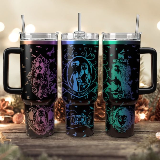 Corpse Bride Movies Custom Stanley Quencher 40Oz Stainless Steel Tumbler With Handle
