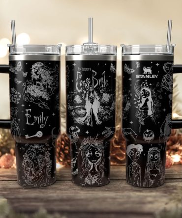 Corpse Bride Movies Custom Stanley Quencher 40Oz Stainless Steel Tumbler With Handle