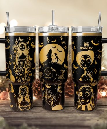 Corpse Bride Movies Custom Stanley Quencher 40Oz Stainless Steel Tumbler With Handle