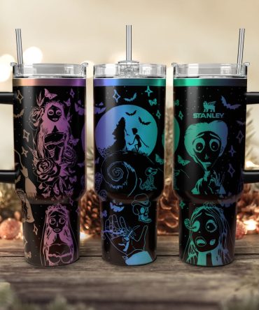 Corpse Bride Movies Custom Stanley Quencher 40Oz Stainless Steel Tumbler With Handle