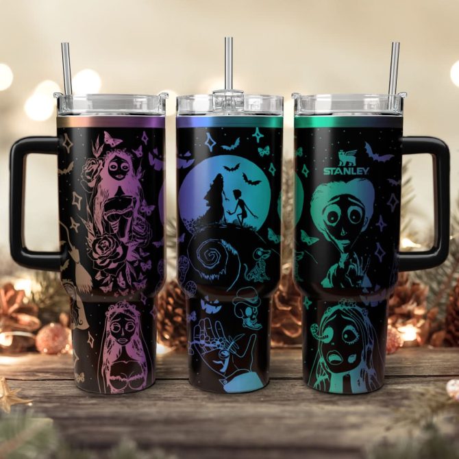 Corpse Bride Movies Custom Stanley Quencher 40Oz Stainless Steel Tumbler With Handle