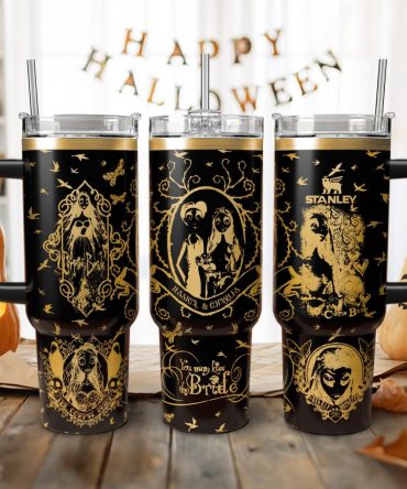 Corpse Bride Movies Custom Stanley Quencher 40Oz Stainless Steel Tumbler With Handle