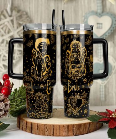 Corpse Bride Movies Custom Stanley Quencher 40Oz Stainless Steel Tumbler With Handle