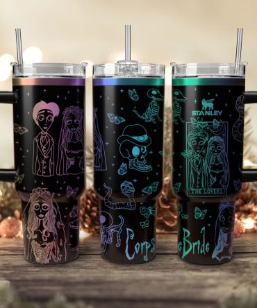Corpse Bride Movies Custom Stanley Quencher 40Oz Stainless Steel Tumbler With Handle