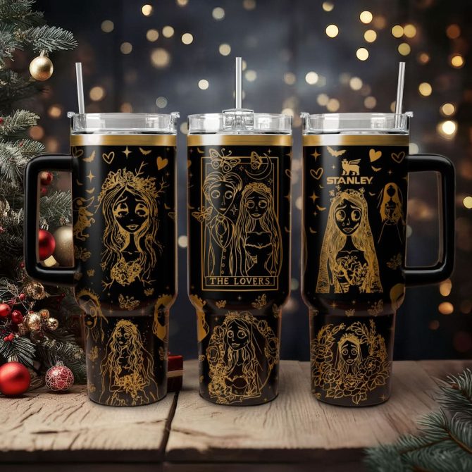Corpse Bride Movies Custom Stanley Quencher 40Oz Stainless Steel Tumbler With Handle