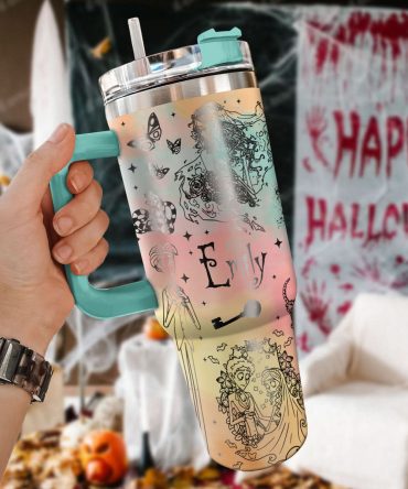 Corpse Bride Movies Custom Stanley Quencher 40Oz Stainless Steel Tumbler With Handle