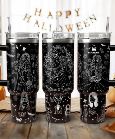 Corpse Bride Movies Custom Stanley Quencher 40Oz Stainless Steel Tumbler With Handle