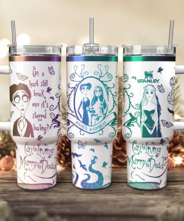 Corpse Bride Movies Custom Stanley Quencher 40Oz Stainless Steel Tumbler With Handle