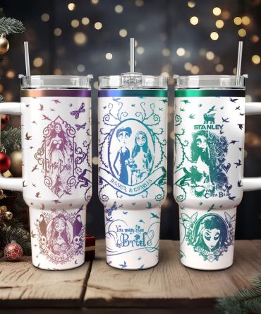 Corpse Bride Movies Custom Stanley Quencher 40Oz Stainless Steel Tumbler With Handle