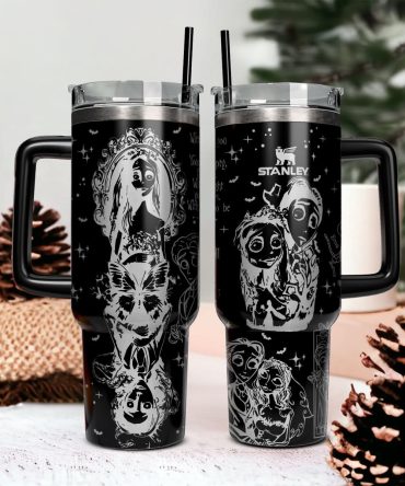 Corpse Bride Movies Custom Stanley Quencher 40Oz Stainless Steel Tumbler With Handle