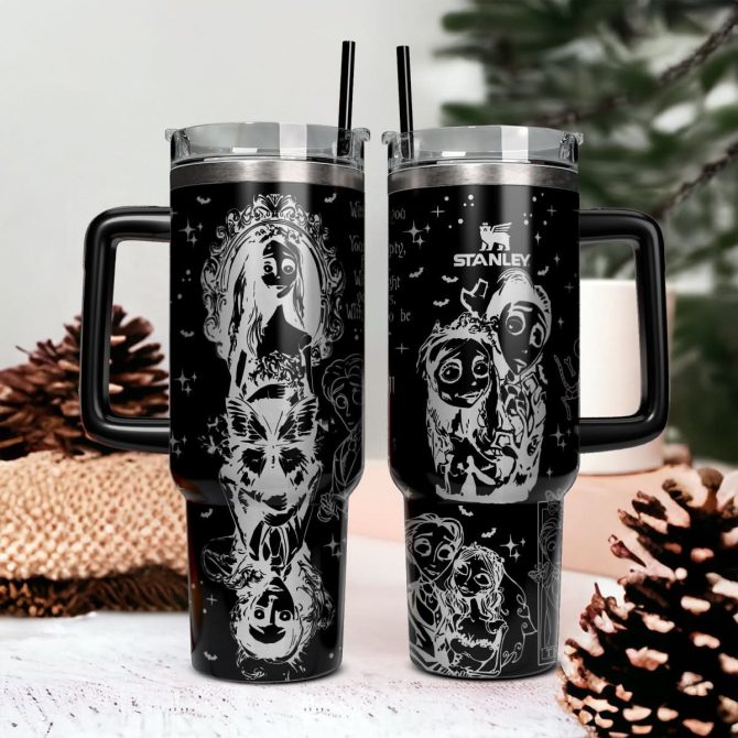 Corpse Bride Movies Custom Stanley Quencher 40Oz Stainless Steel Tumbler With Handle