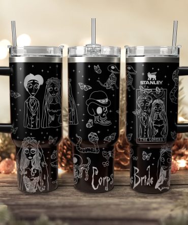 Corpse Bride Movies Custom Stanley Quencher 40Oz Stainless Steel Tumbler With Handle