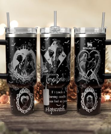 Corpse Bride Movies Custom Stanley Quencher 40Oz Stainless Steel Tumbler With Handle