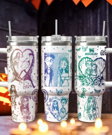 Corpse Bride Movies Custom Stanley Quencher 40Oz Stainless Steel Tumbler With Handle