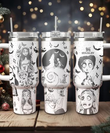 Corpse Bride Movies Custom Stanley Quencher 40Oz Stainless Steel Tumbler With Handle