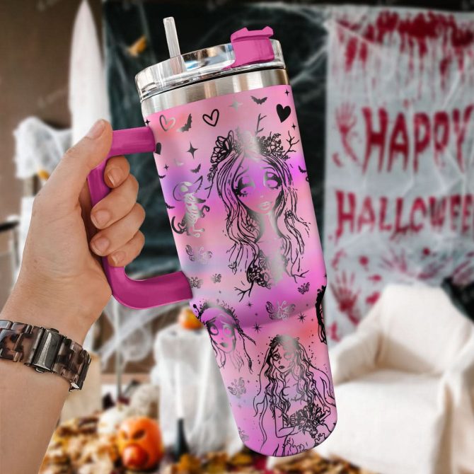 Corpse Bride Movies Custom Stanley Quencher 40Oz Stainless Steel Tumbler With Handle