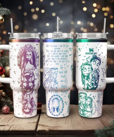 Corpse Bride Movies Custom Stanley Quencher 40Oz Stainless Steel Tumbler With Handle