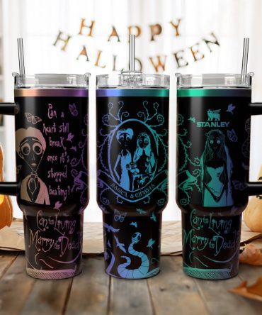 Corpse Bride Movies Custom Stanley Quencher 40Oz Stainless Steel Tumbler With Handle