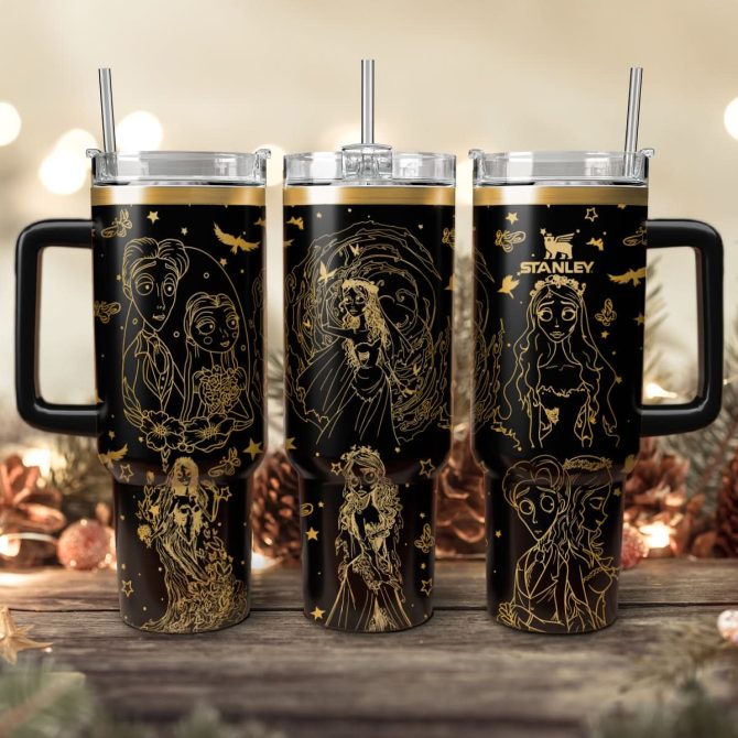 Corpse Bride Movies Custom Stanley Quencher 40Oz Stainless Steel Tumbler With Handle
