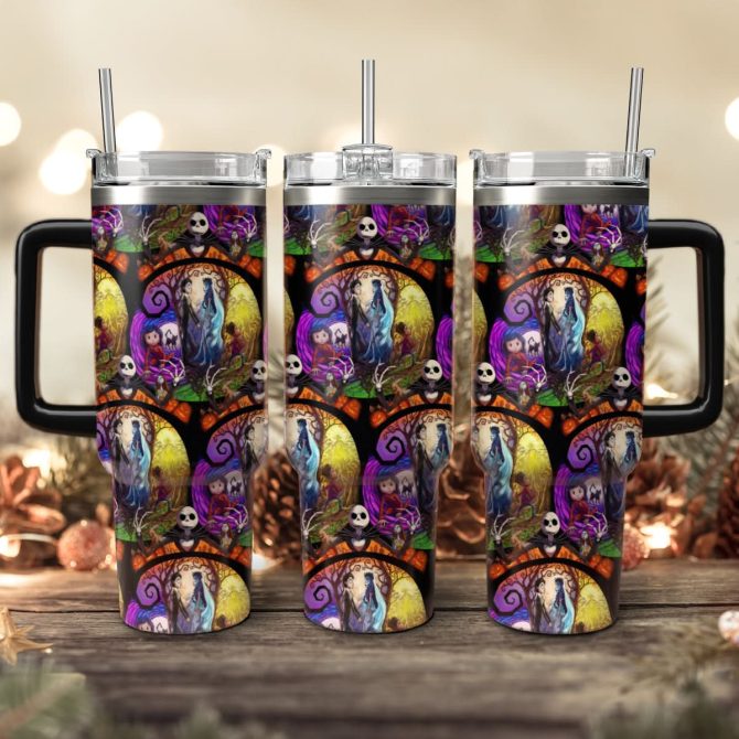 Corpse Bride Movies Custom Stanley Quencher 40Oz Stainless Steel Tumbler With Handle