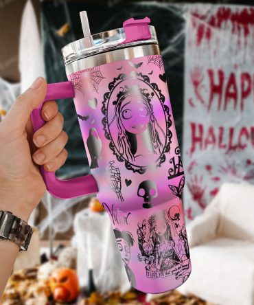 Corpse Bride Movies Custom Stanley Quencher 40Oz Stainless Steel Tumbler With Handle