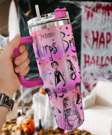 Corpse Bride Movies Custom Stanley Quencher 40Oz Stainless Steel Tumbler With Handle
