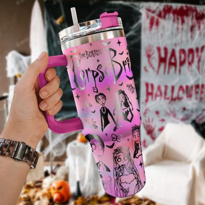Corpse Bride Movies Custom Stanley Quencher 40Oz Stainless Steel Tumbler With Handle