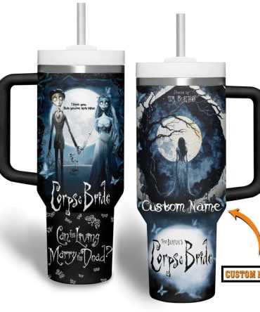 Corpse Bride Movies Custom Stanley Quencher 40Oz Stainless Steel Tumbler With Handle