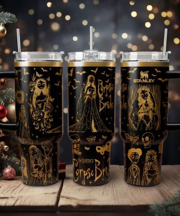 Corpse Bride Movies Custom Stanley Quencher 40Oz Stainless Steel Tumbler With Handle
