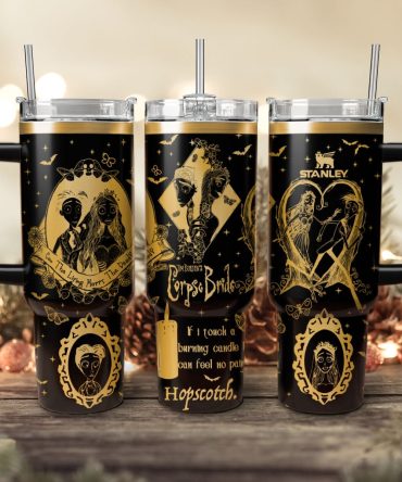 Corpse Bride Movies Custom Stanley Quencher 40Oz Stainless Steel Tumbler With Handle
