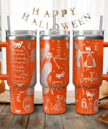 Corpse Bride Movies Custom Stanley Quencher 40Oz Stainless Steel Tumbler With Handle