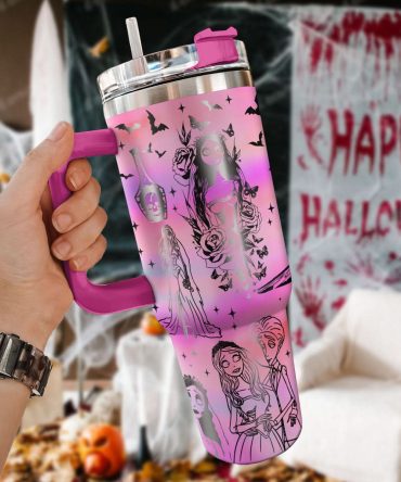 Corpse Bride Movies Custom Stanley Quencher 40Oz Stainless Steel Tumbler With Handle