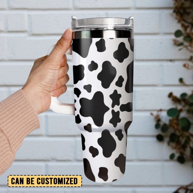 Cow Animal Custom Stanley Quencher 40Oz Stainless Steel Tumbler With Handle - Image 3