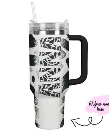 Cow Custom Stanley Quencher 40Oz Stainless Steel Tumbler With Handle