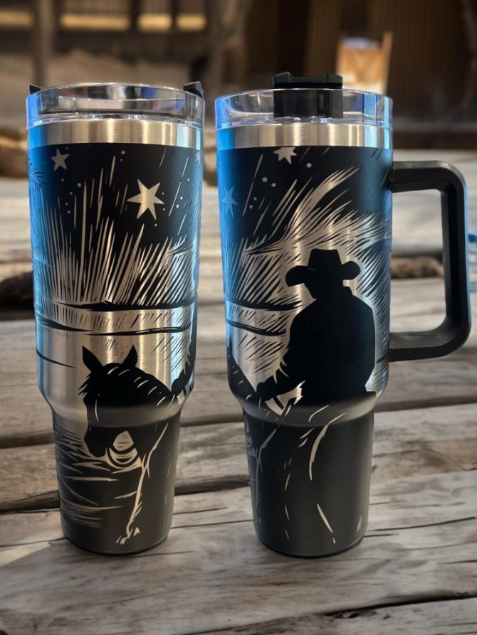 Cowboy Custom Stanley Quencher 40Oz Stainless Steel Tumbler