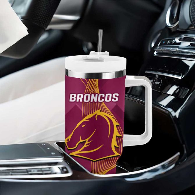 Cowboys And Broncos Rugby Dynamic Style Custom Stanley Quencher 40Oz Stainless Steel Tumbler With Handle - Image 8