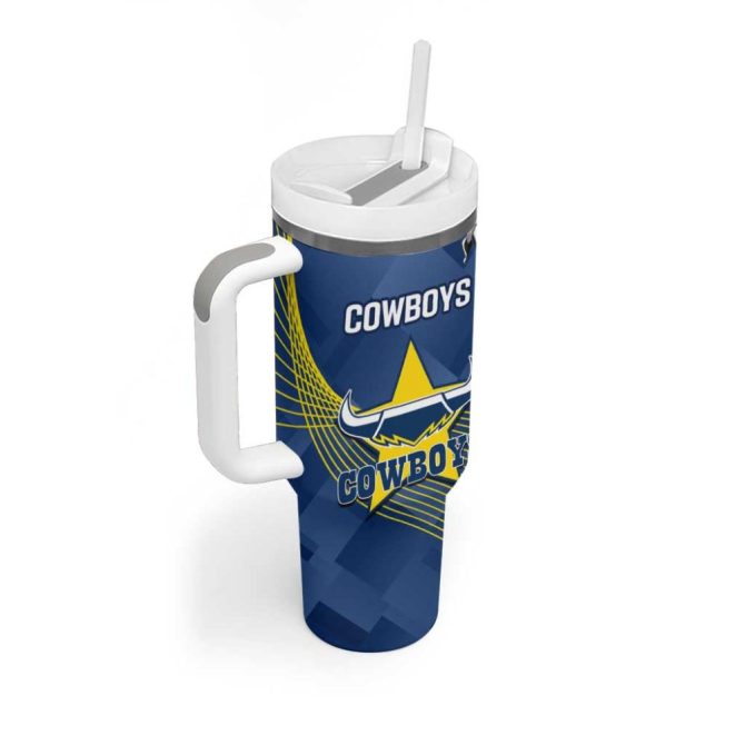 Cowboys And Broncos Rugby Dynamic Style Custom Stanley Quencher 40Oz Stainless Steel Tumbler With Handle - Image 3