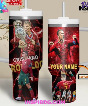 Cr7 Ronaldo Euro 2024 Custom Stanley Quencher 40Oz Stainless Steel Tumbler