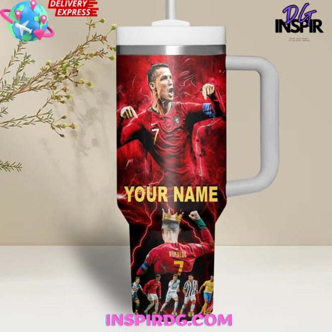 Cr7 Ronaldo Euro 2024 Custom Stanley Quencher 40Oz Stainless Steel Tumbler - Image 2