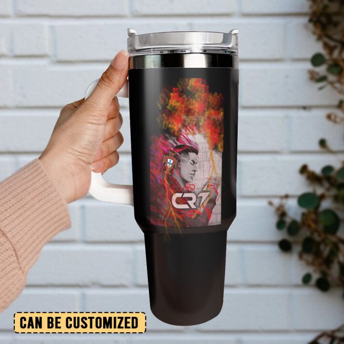 Cristiano Ronaldo Cr7 Sports Custom Stanley Quencher 40Oz Stainless Steel Tumbler With Handle - Image 3
