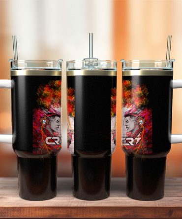 Cristiano Ronaldo Cr7 Sports Custom Stanley Quencher 40Oz Stainless Steel Tumbler With Handle