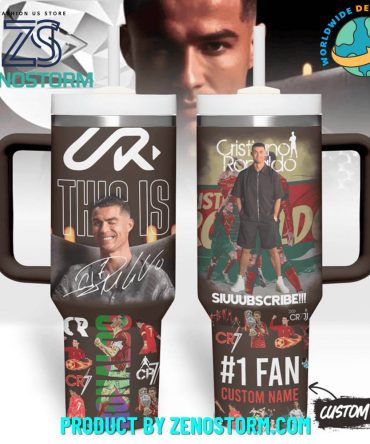 Cristiano Ronaldo Cr7 Sports Custom Stanley Quencher 40Oz Stainless Steel Tumbler With Handle