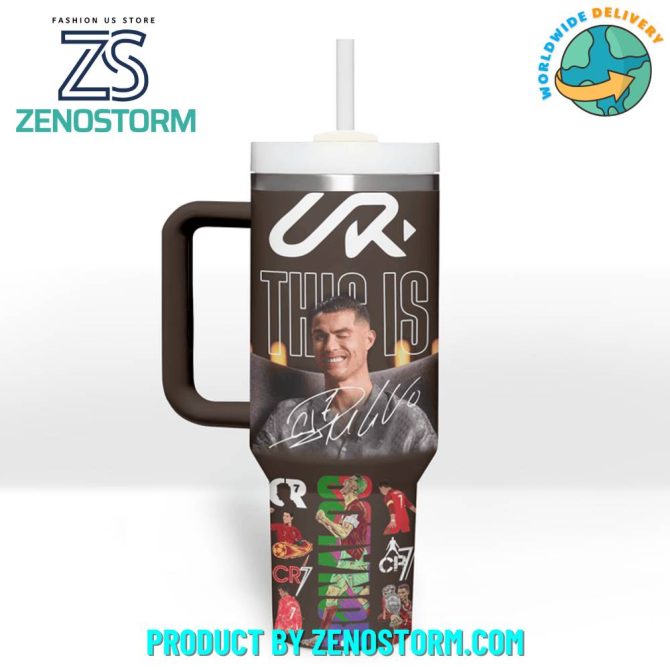 Cristiano Ronaldo Cr7 Sports Custom Stanley Quencher 40Oz Stainless Steel Tumbler With Handle - Image 3