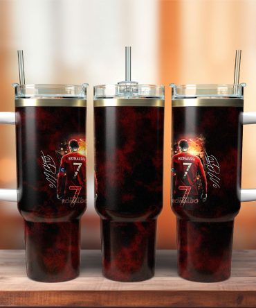 Cristiano Ronaldo Cr7 Sports Custom Stanley Quencher 40Oz Stainless Steel Tumbler With Handle
