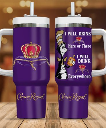 Crown Royal Drinks Custom Stanley Quencher 40Oz Stainless Steel Tumbler