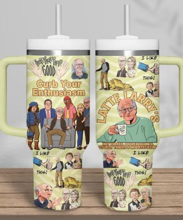 Curb Your Enthusiasm Tv Series Custom Stanley Quencher 40Oz Stainless Steel Tumbler