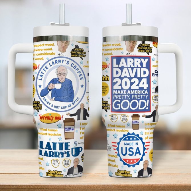 Curb Your Enthusiasm Tv Series Custom Stanley Quencher 40Oz Stainless Steel Tumbler - Image 4
