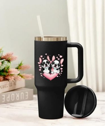 Cute Puppies Custom Stanley Quencher 40Oz Stainless Steel Tumbler