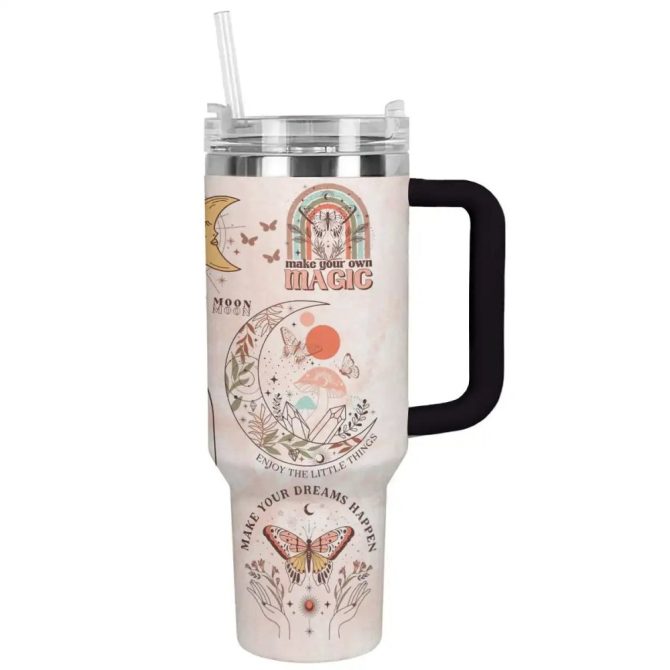 Daily Remind Custom Stanley Quencher 40Oz Stainless Steel Tumbler With Handle - Image 2